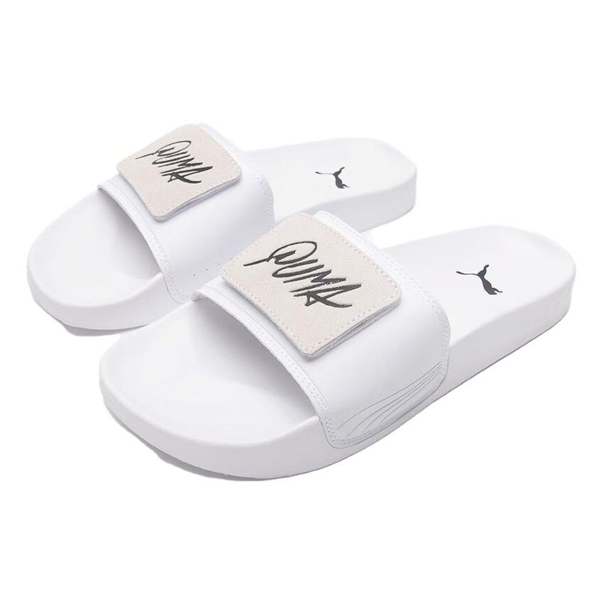 Puma Leadcat 2.0 Play Thick Sole Outdoor Non-Slip Durable Lightweight Slide Sandals Unisex Footwear White 389118-02
