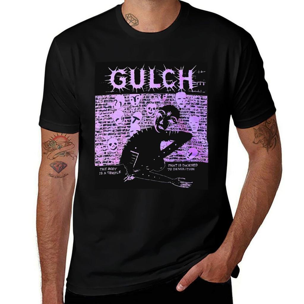 Футболка с принтом gulch top, размер L, с коротким рукавом