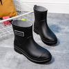 British women's rain shoes fashionable women's wading shoes thickened non-slip waterproof rubber shoes trendy overshoes water shoes