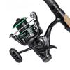 Dual Brake Design Fishing Reel 5.2:1 High Speed Ratio Super Strong Metal Wire Cup Interchangeable Left and Right Hand Double Unloading Spinning Wheel