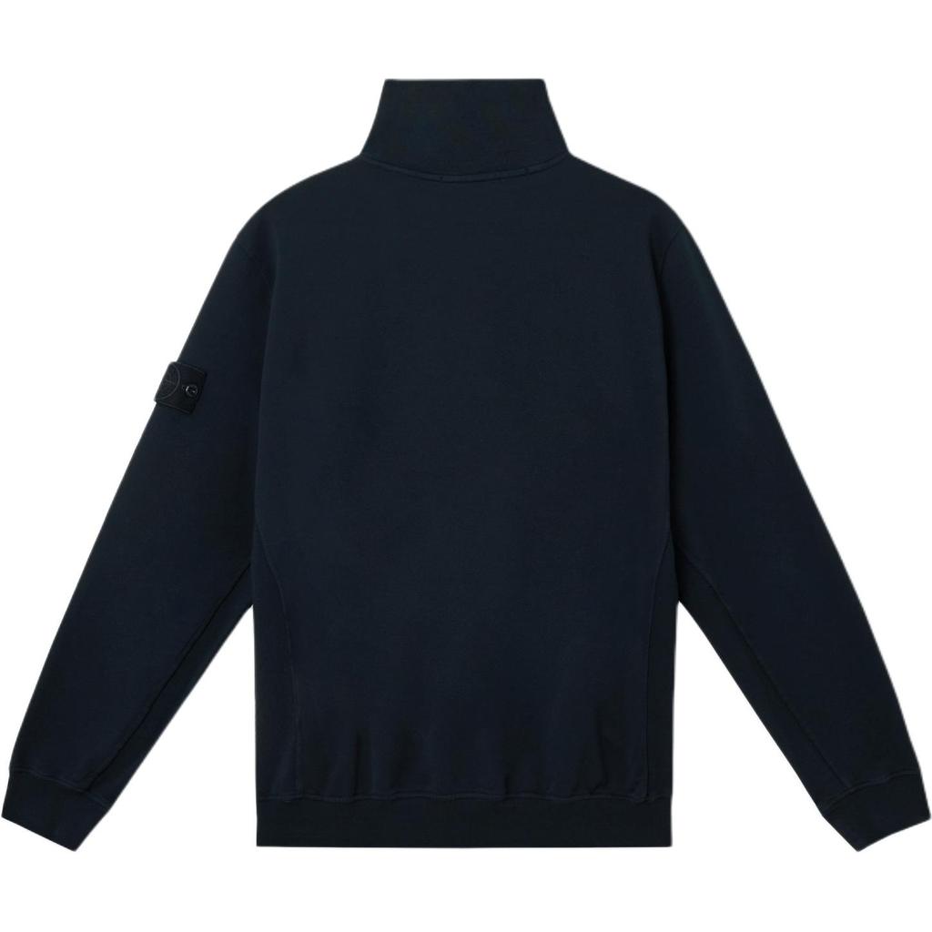 STONE ISLAND Мужская куртка с воротником-стойкой и длинным рукавом на двусторонней молнии, темно-синяя, K1S1561000-12S00F3-V0020