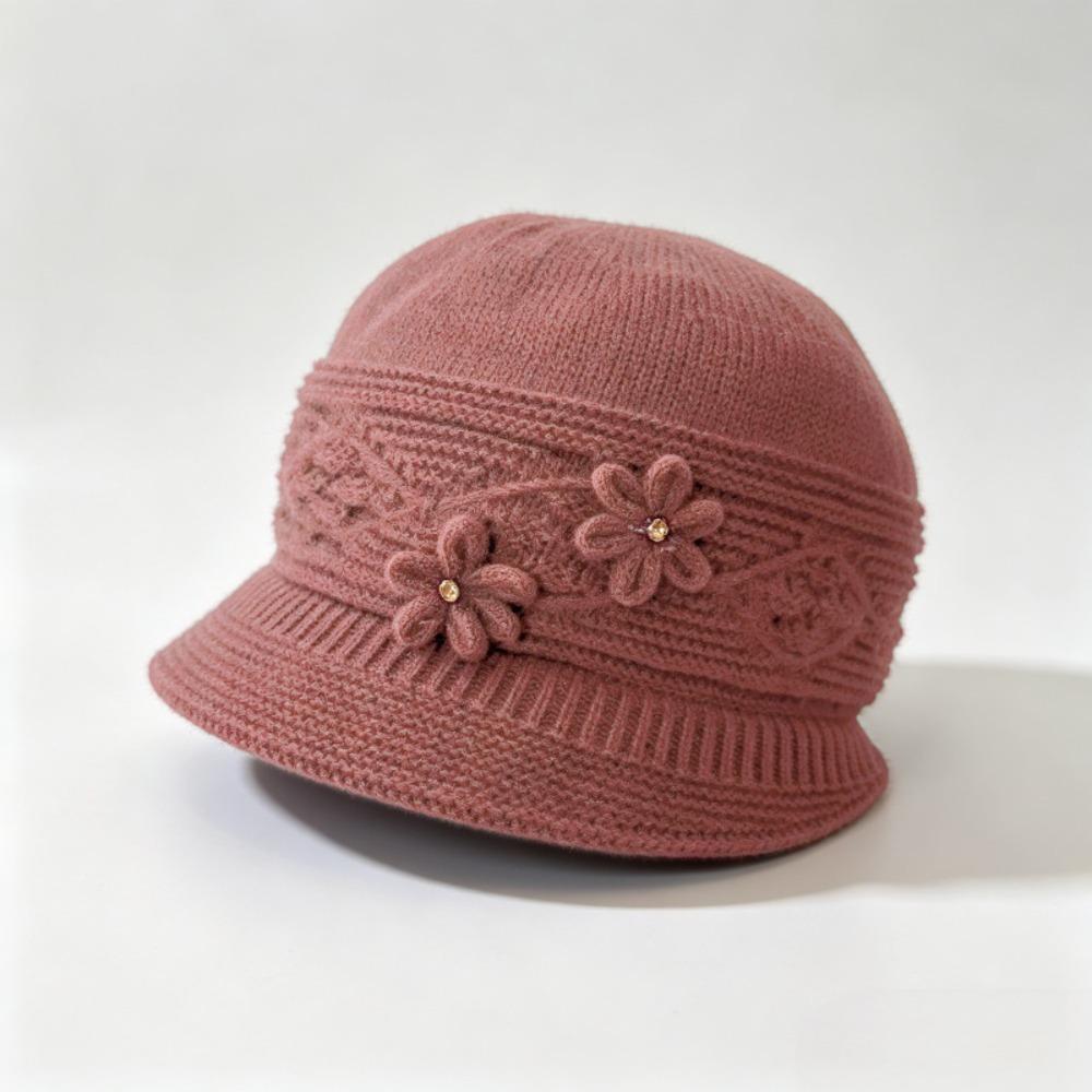 Thickened Mom Knit Hat Fleece Lined Fisherman Hat Gift Ready Warm Winter Hat  Winter Commuting