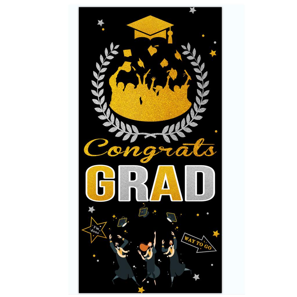 Graduation Season Decorative Vertical Poster Class Of Graduation Courtyard Decoration Party Banner Customization