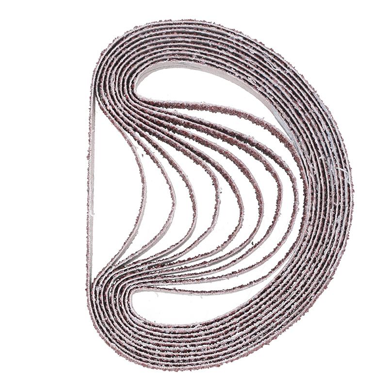 10 шт. Ленты для шлифовальных лент для электроинструмента шлифовального станка зернистостью 40,60,80,100,120,180,320