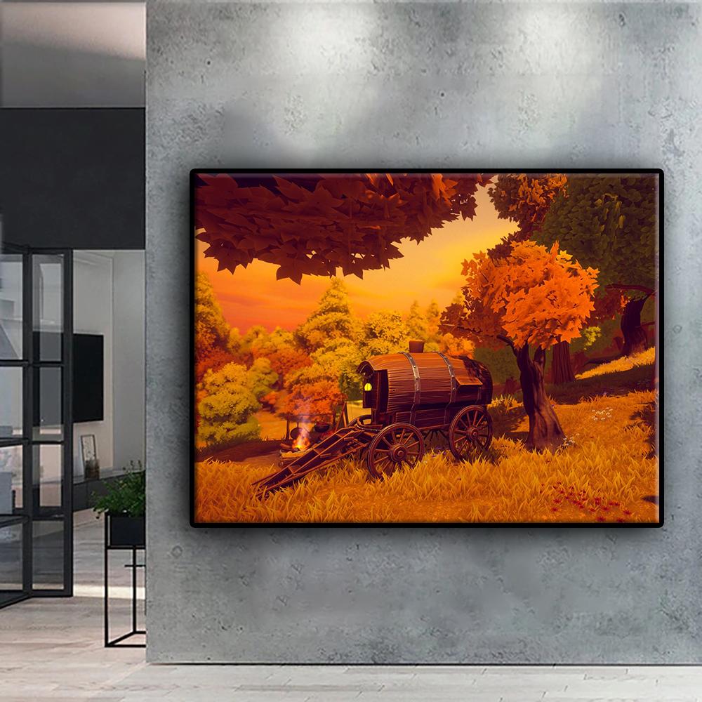 5D DIY Алмазная вышивка Хэллоуин Страшная тыква Пейзаж Алмазная картина Мозаика Украшение дома