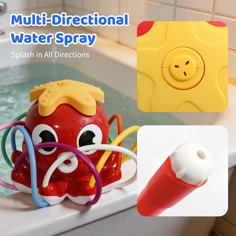 Летний уличный водяной разбрызгиватель Осьминог Игрушка для игры в воде Цветная водяная трубка Вращающаяся головка распылителя Садовые инструменты для полива газона