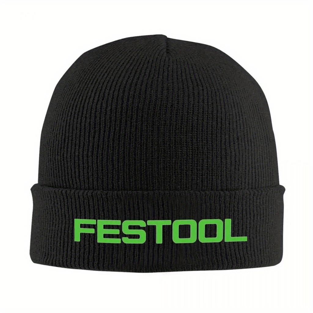 Power Tool Festools Logo Knitted Hat Beanies Winter Hat Warm Acrylic Street Caps for Men Women