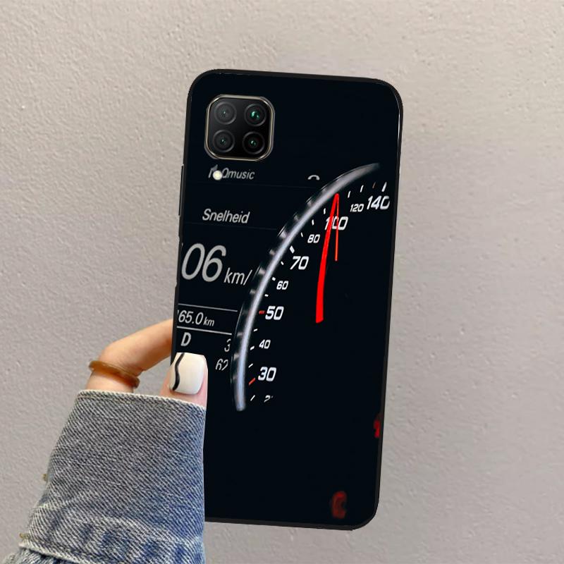 Cool Retro Speedometer For Huawei Nova Y70 Y90 Y60 Y73 Y72 Y61 Y91 12s 12i 11i 8i 9 10 SE P40 Lite P60 P30 Pro Case