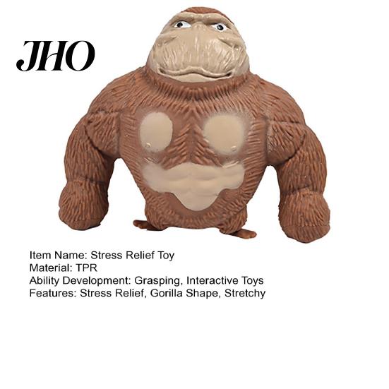 Gorilla Stress Ball Relief Squeeze Toy Soft Stretchy Orangutan Sensory Concentration Aid Hand Exercise Relaxation Party Favors Anxiety