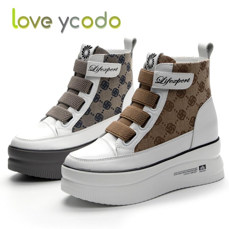 love ycodo Весенне-осенние модные повседневные ботильоны для женщин и девочек-студентов на толстой подошве