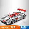 Technicial Racing White Car MOC 23044 Sports Model Car Set 2426PCS, 1:10 Race Cars Building Blocks Birthday Gift for Adults Kids