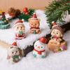 Christmas Resin Family Animal Decoration Creative Home Mini Christmas Tree Old Man Gift