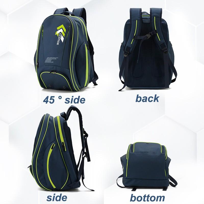 Pickleball Paddle Tennis Badminton Backpack With Separate Shoe Compartment Outdoor Sports