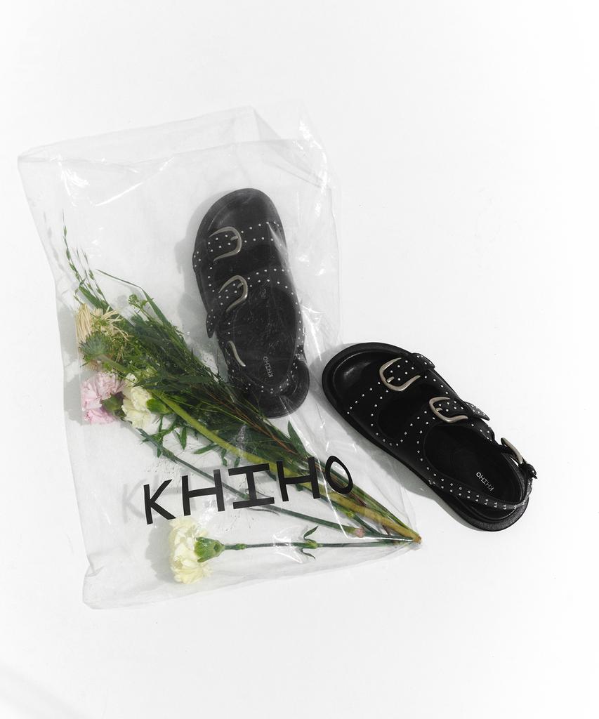 Сандалии Khiho Trinity Buckle Черные