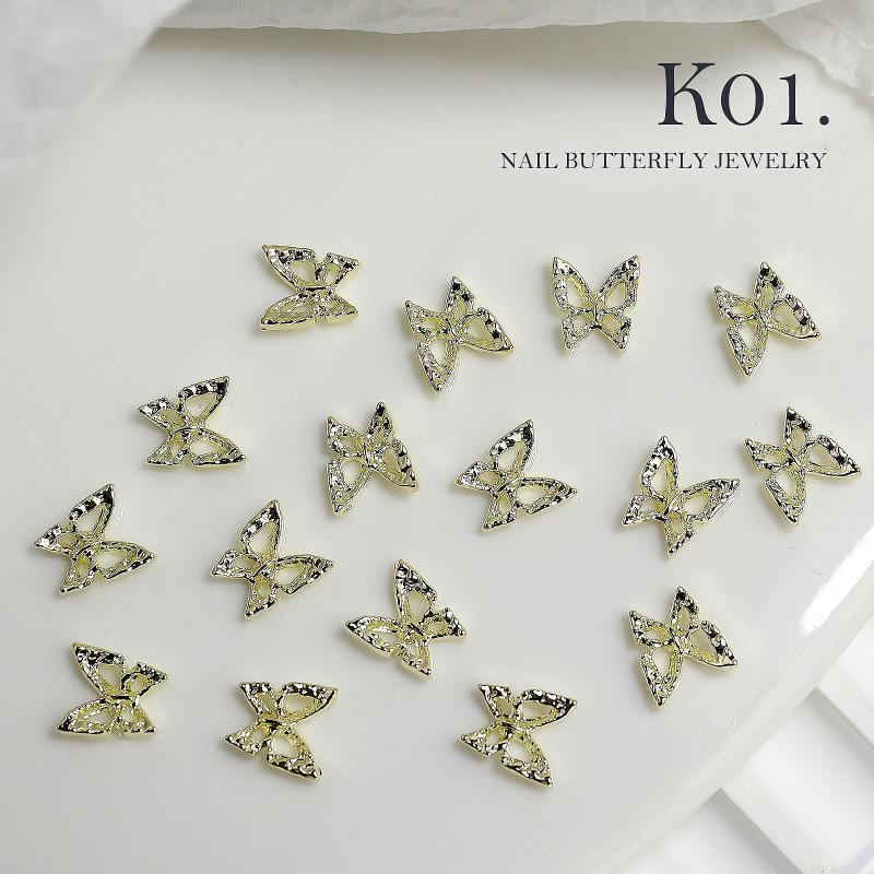 Nail Alloy Light Luxury Three-dimensional Butterfly Nail Accessories
