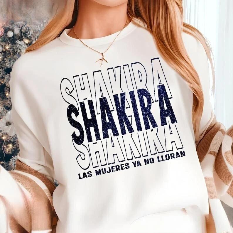 Футболка с мирового тура Las Mujeres Ya No Lloran LMYNL Футболка для фанатов Shakira Унисекс футболка Shakira 2025