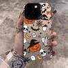 Чехол для телефона Halloween Тыква Призрак Гальваническое покрытие Серебро IMD Для iPhone 17 Pro Max 16 15 14 13 12 11 16E 7 8 Plus X XS XR