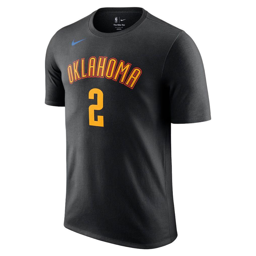 Nike Мужская футболка с круглым вырезом, короткий рукав, City Edition 2024/25, Oklahoma City Thunder, Шай Гилджес-Александр, Унисекс, HJ2783-011