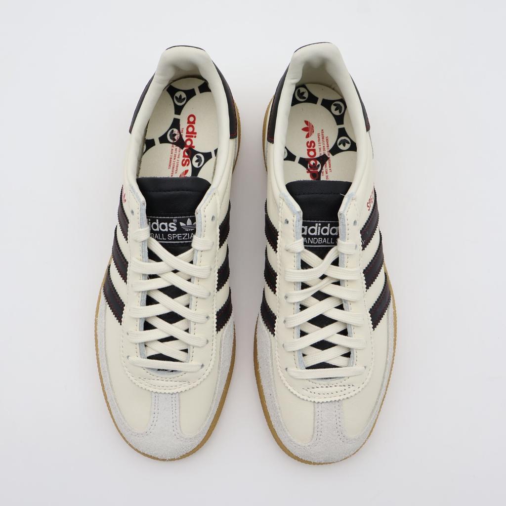 JH6398 adidas Originals Handball Spezial Белый с черным Core Black Резиновая подошва (Мужской)