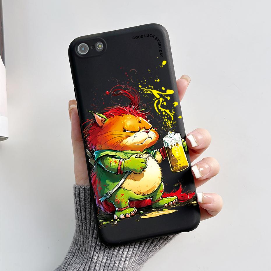 Чехол для iPhone 5 5s SE Милый Кролик Панда Мягкий Силиконовый Чехол для Телефона Для iPhone SE 2020 2022 iPhone5 iPhoneSE Fundas Бампер