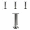 4PCS Stainless Steel + PP Telescopic Furniture Legs Stainless Steel Support Legs  For TV Cabinet