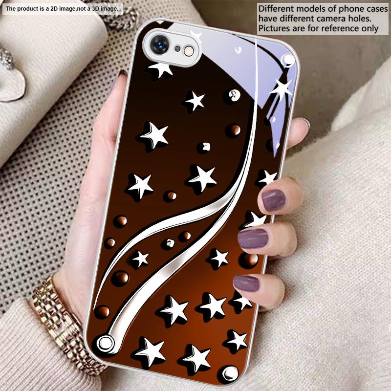 Глубокая ночь со звездами Для iPhone 17 Air 16 E 15 14 13 Plus 12 mini 17 Pro Max 11Pro XR Xs X 7 8 11 Закаленное Стекло Чехол для Телефона