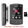 Мини MP3-плеер Портативный Спортивный Зажим Walkman Hi-Fi Звук Совместимость с Bluetooth 5.0 Студенческий Walkman 1,8-дюймовый Экран с FM-радио Электронная книга
