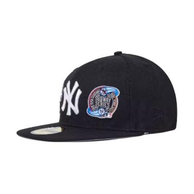 New Era Серия 59FIFTY MLB NY солнцезащитный козырек с плоским козырьком полностью вышитый американский ретро NE5950 хлопковая бейсболка мужская и женская одинаковый стиль пара 60494549