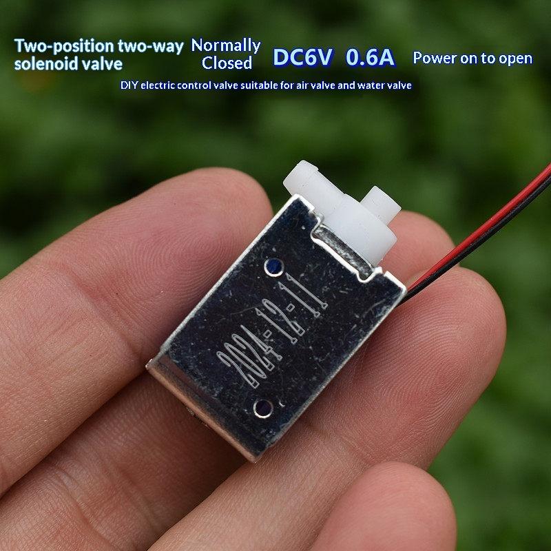 1/5Pcs Normally Closed Mini Air Solenoid Valve Dc 5V/6V Mirco 2-Position Water Valve Electrically Controlled Valve