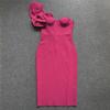 2023 Summer One-Shoulder Ruffle Bandage Dress - Sexy Slim Party Wear
