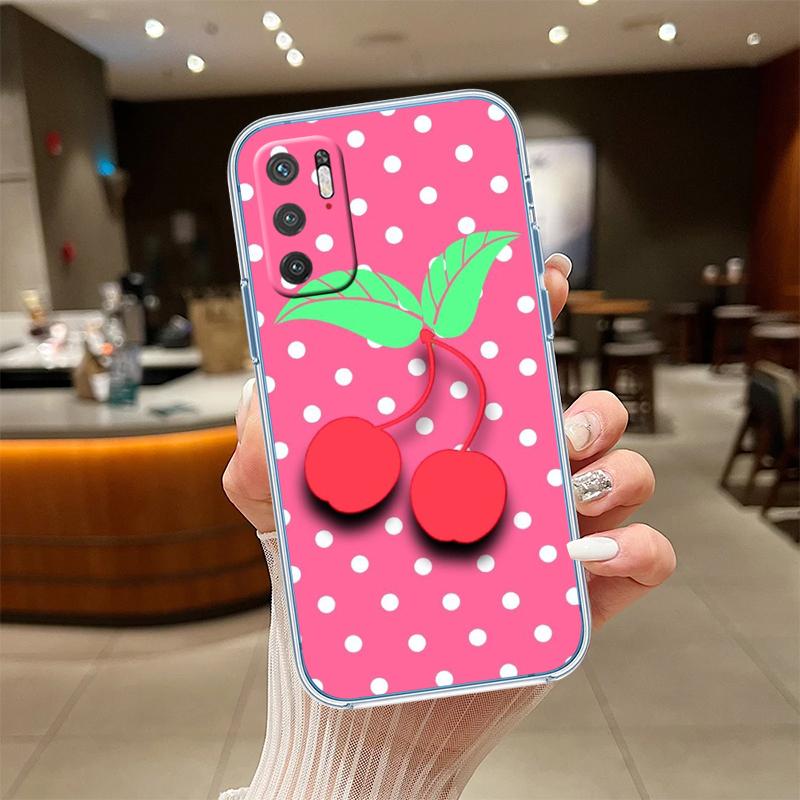 UP21 Cherry summer fruit Transparent Phone Case for Samsung Galaxy A04 A04S A14 A23 A34 A54 M23 M33 M52 M53