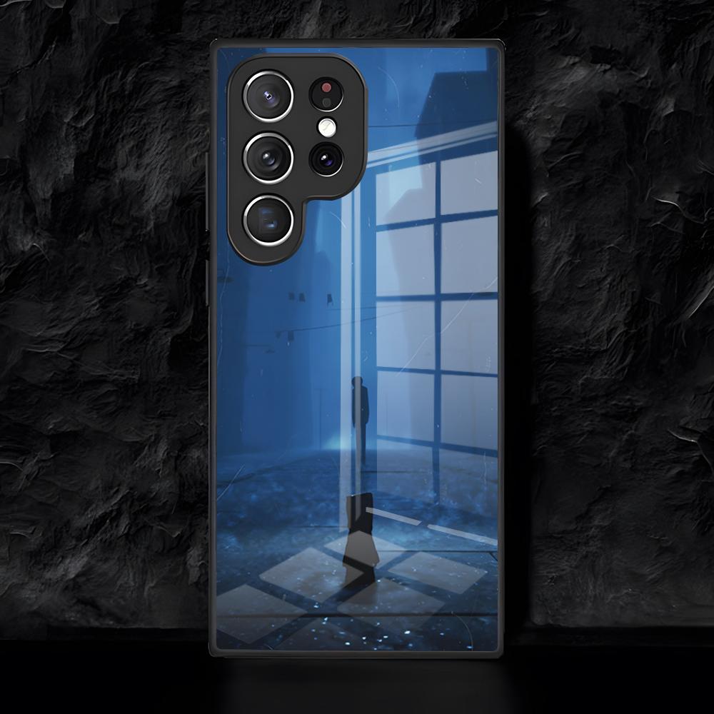 Чехол для телефона Little Game N-NightmareS для Samsung S26 S25 Edge Ultra 24 23 22 21 Ultra Plus Fe A55 56 15 4G 5G Стеклянная крышка