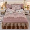 Комплект из 3 предметов в стиле ретро-королевского постельного белья, роскошное, приятное для кожи, гладкое, прохладное покрывало с наволочками, комплект постельного белья размера «queen-size»