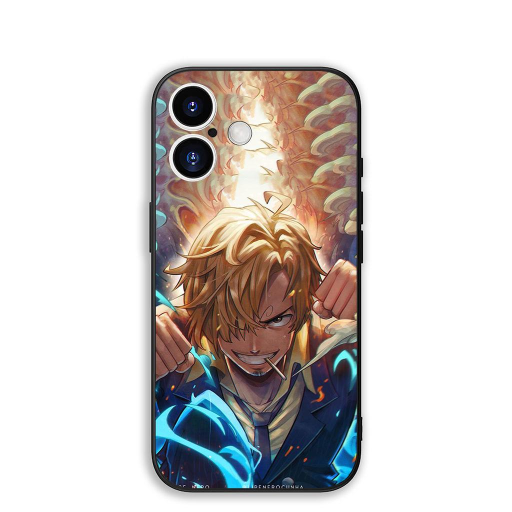 Cover for Apple iPhone 16 15 14 11 Pro Max 6 7 8 Plus + SE2 SE3 SE 2022 2020 8+ Phone Case Luffy One Pieces Roronoa Zoro Sanji
