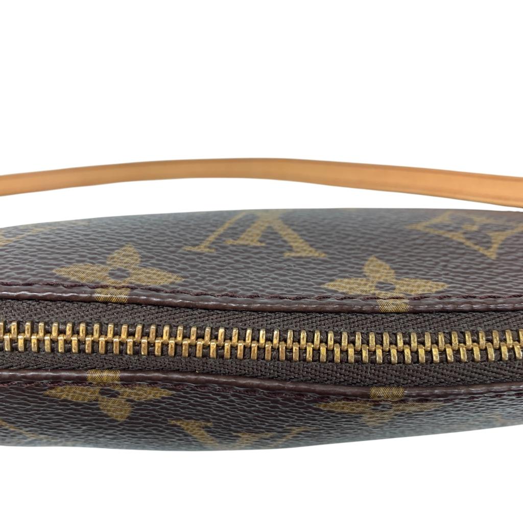 Б/у Louis Vuitton Monogram Pochette Accessoires M51980 Холст Коричневый Аутентичный 1222