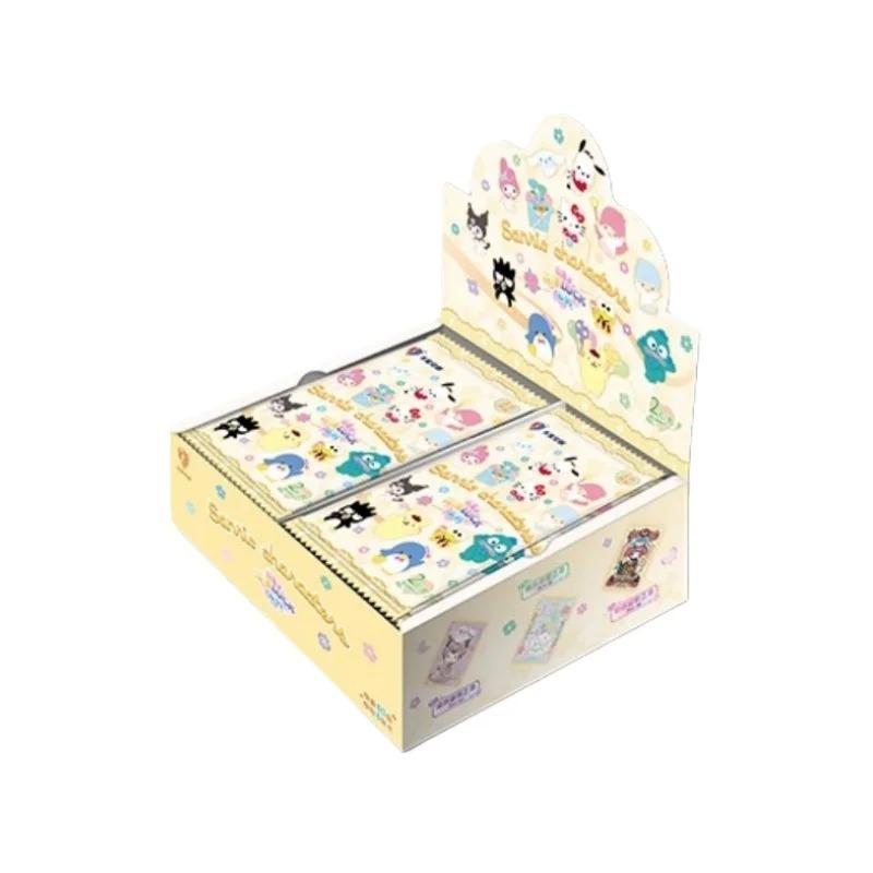 KB Официальный Новый набор Sanrio Family Time Capsule Подарочный набор Коллекционные карточки My Melody Kuromi Карточки Аниме-товары Праздничные подарки