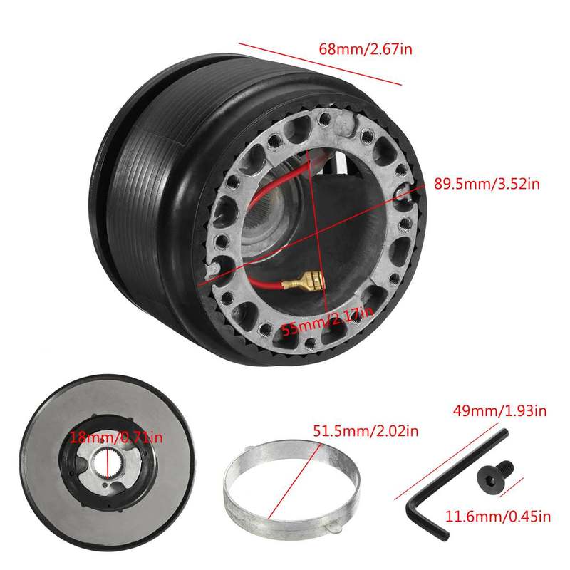 Steering Wheel Racing Hub Adapter Boss Kit Fit for Mitsubishi Lancer CE Evolution IV V VI FTO
