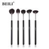 Fan Makeup Brushes Goat Hair Highlighter Blusher Brushes High Quality For Professional Makeup Brush Set With Cosmetic Bag