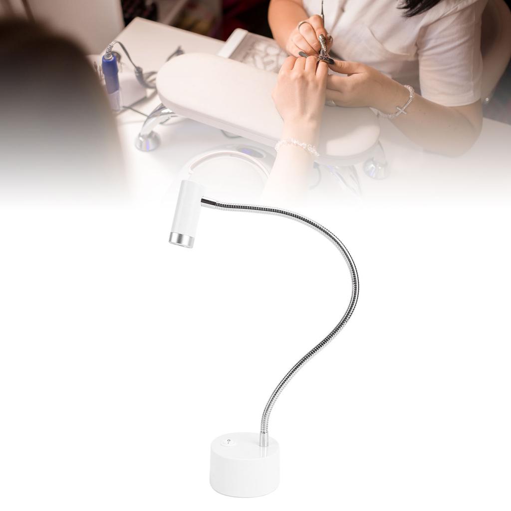 Светодиодная УФ-лампа для ногтей с сенсорным выключателем, регулируемым гусиным горлом, перезаряжаемая, беспроводная, лампа для сушки УФ-геля для легкого и быстрого наращивания