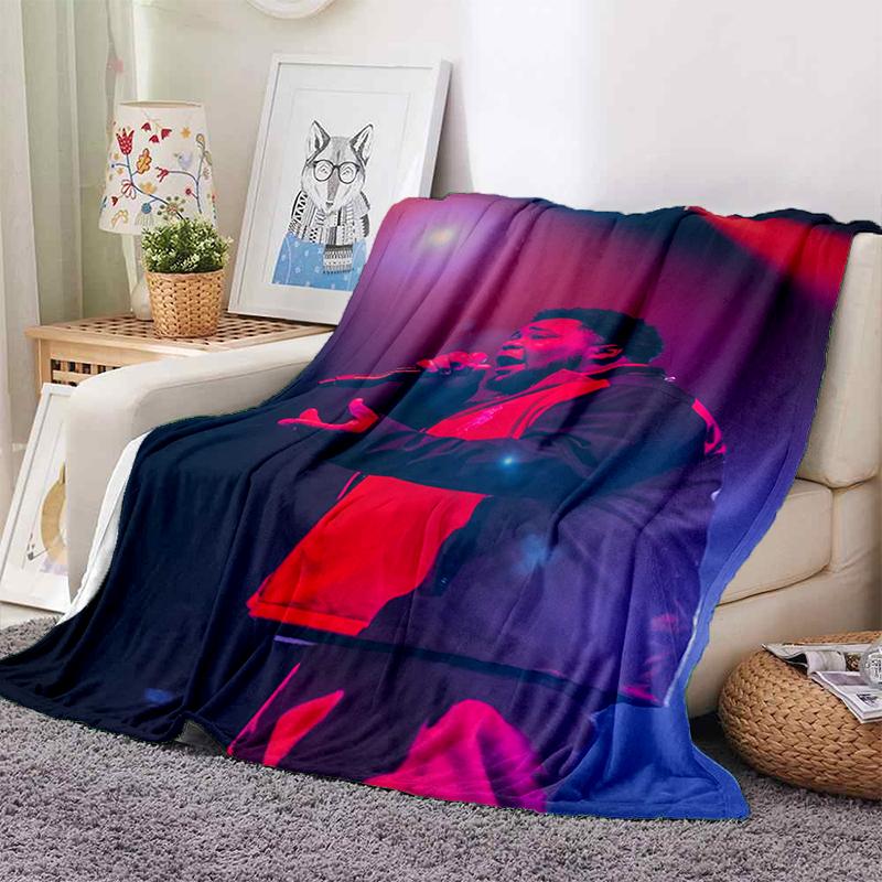 HOT Rod Wave 3D Print Rapper Star Soft Plush Blanket,Flannel Throw Blanket for Living Room Bedroom Picnic Bed Sofa Cover
