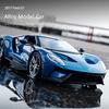 Масштаб 1/36 Ford GT, литая под давлением модель автомобиля, игрушечный автомобиль с откатным механизмом и открытыми дверями для детей, коллекция подарков для мальчиков и девочек
