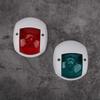 1Pair 3W Navigation Light Red Green LED Marine Navigation Light Spherical Signal Lamp  Boat