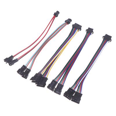 2Pin 3Pin 4Pin 5Pin 6Pin Светодиодный Разветвитель Разъем Jst Sm Папа Мама Провод Кабель Для Ws2812 Ws2811 Sk6812 Rgb Rgbw Светодиодной Ленты