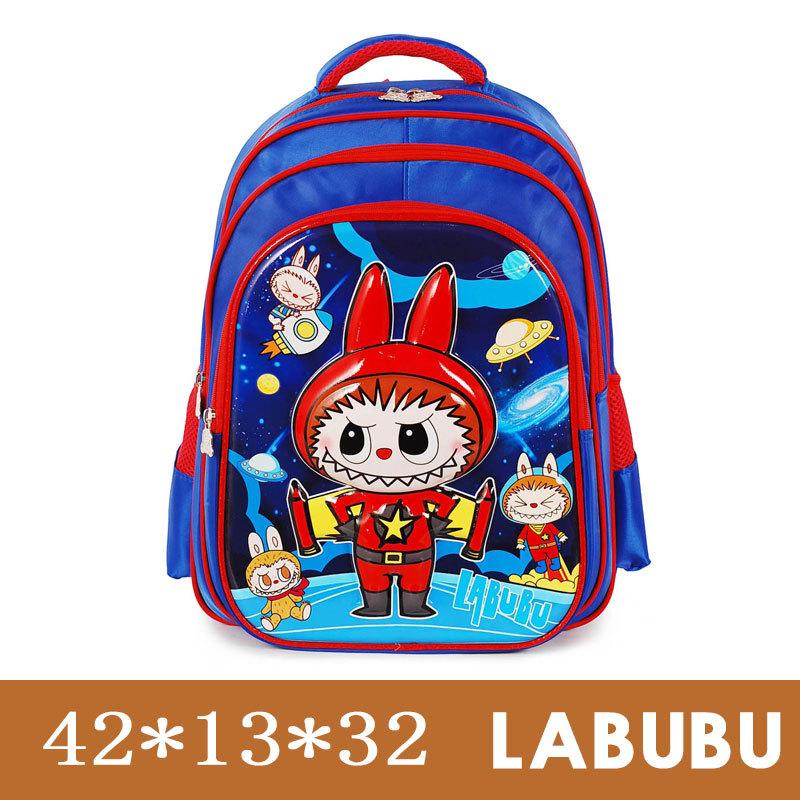 Школьный рюкзак Labubu Мультяшный школьный рюкзак Милый 16-дюймовый Большой вместимости 3D Жесткий каркас Школьный рюкзак