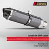 Carbon Fiber Hexagonal Exhaust Muffler Universal 51MM for CBR650 Sai 600 321R