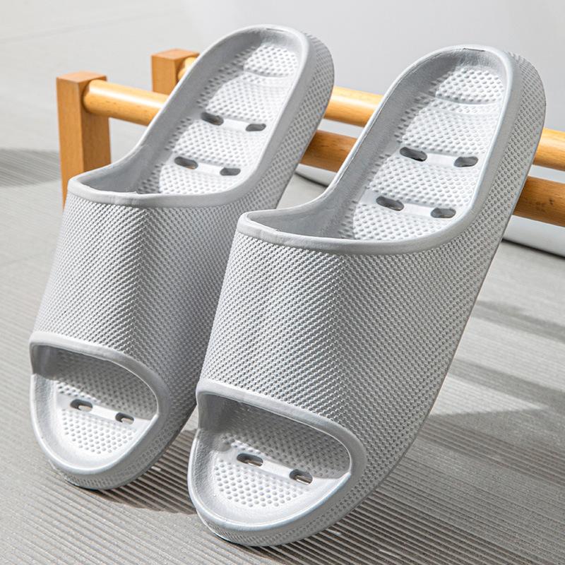 Новые летние женские тапочки для дома, нескользящие, для ванной, для купания, для пар, верхняя одежда, сандалии с толстой подошвой, не пропускающие воду