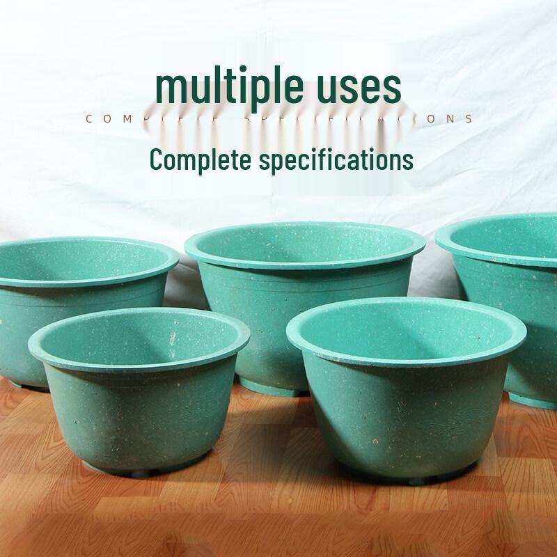 Plastic Dragon Cylinder Lotus Pot