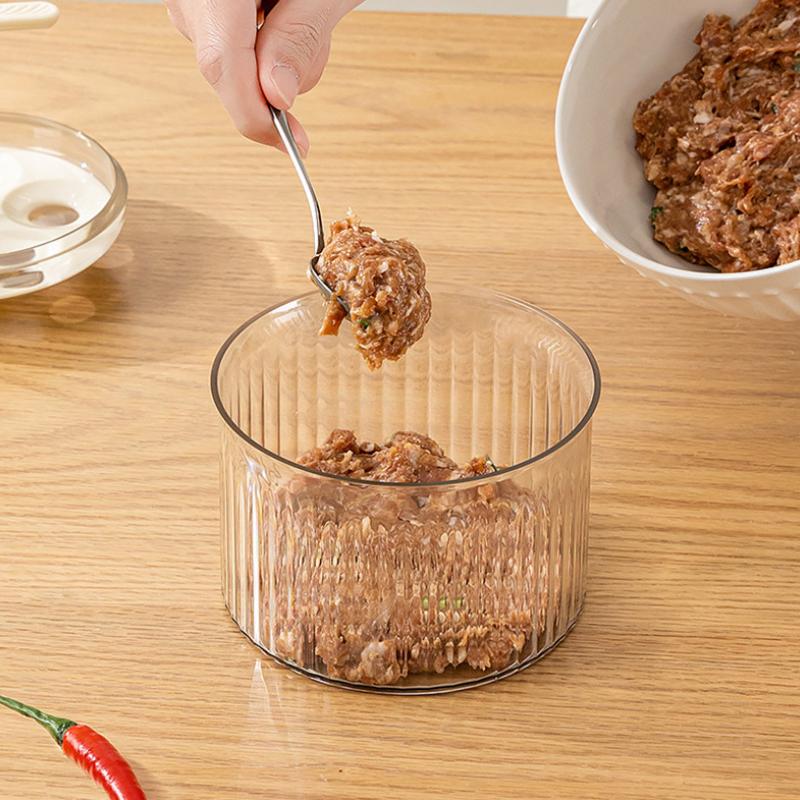 Изготовитель фрикаделек Кухня Экструдированный инструмент для изготовления фрикаделек Frikadeller Maker Форма для фрикаделек Пластиковый полупрозрачный формирователь фрикаделек