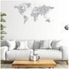 [R4065] - Sheet of Gray 'World Map' Stickers - 50x70 Cm