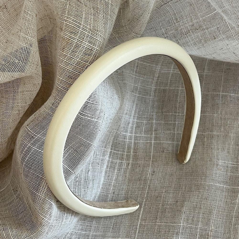 Cream Colors Women Headband Padded Temperament Hair Band Fashion Thin Headband Wash Face